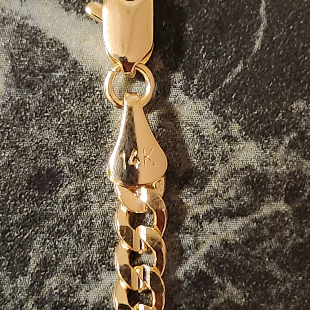 14k Solid Gold Plated Bracelet. - image 3